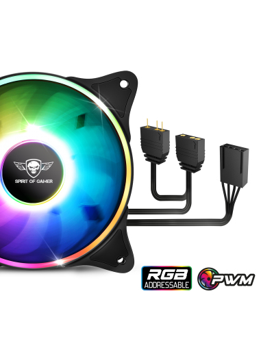 Spirit of Gamer Liquid Force 240 Boitier PC Processeur Refroidisseur de liquide tout en un 12 cm 1 pièce Neuf - vue 3