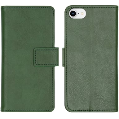 imoshion Étui de télephone portefeuille de luxe pour Apple iPhone SE (2022 / 2020) / 8 / 7 / 6(s) - Vert