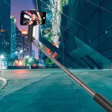 Celly CLICKFLASHPODBK palo para autofotos Smartphone Negro