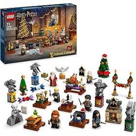 Calendrier de 'Avent 2024 LEGO Harry Potter avec 7 Minifigurines et Constructions Miniatures Neuf