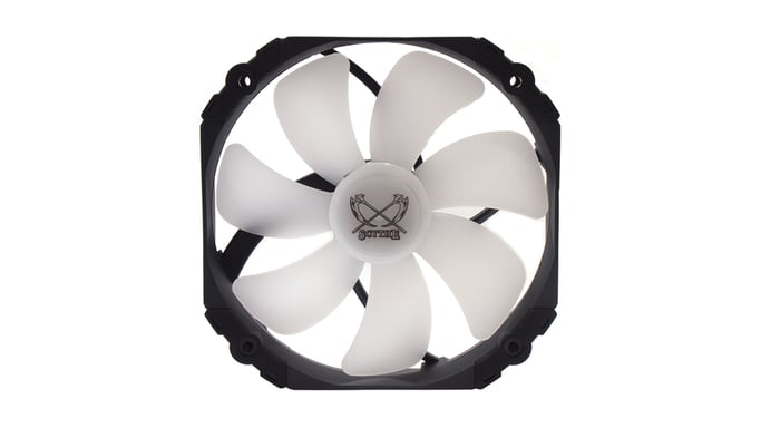 Scythe Kaze Flex 140 RGB PWM Carcasa del ordenador Ventilador 14 cm Negro, Blanco