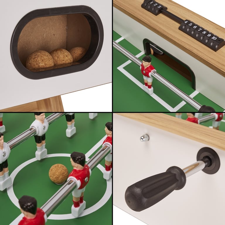 Baby foot ado & adultes bois 3 balles liège 2 à 4 joueurs Neuf - vue 2