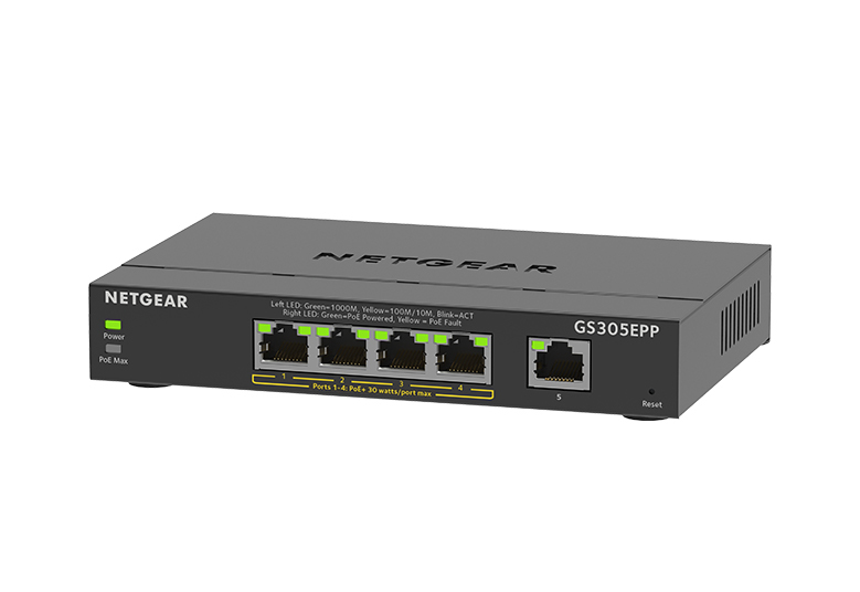 NETGEAR GS305EPP Géré L3 Gigabit Ethernet 101001000 Connexion Ethernet supportant 'alimentation via ce port PoE Neuf