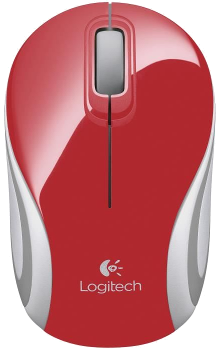 LOGITECH - Souris mini sans fil optique M187 - Rouge