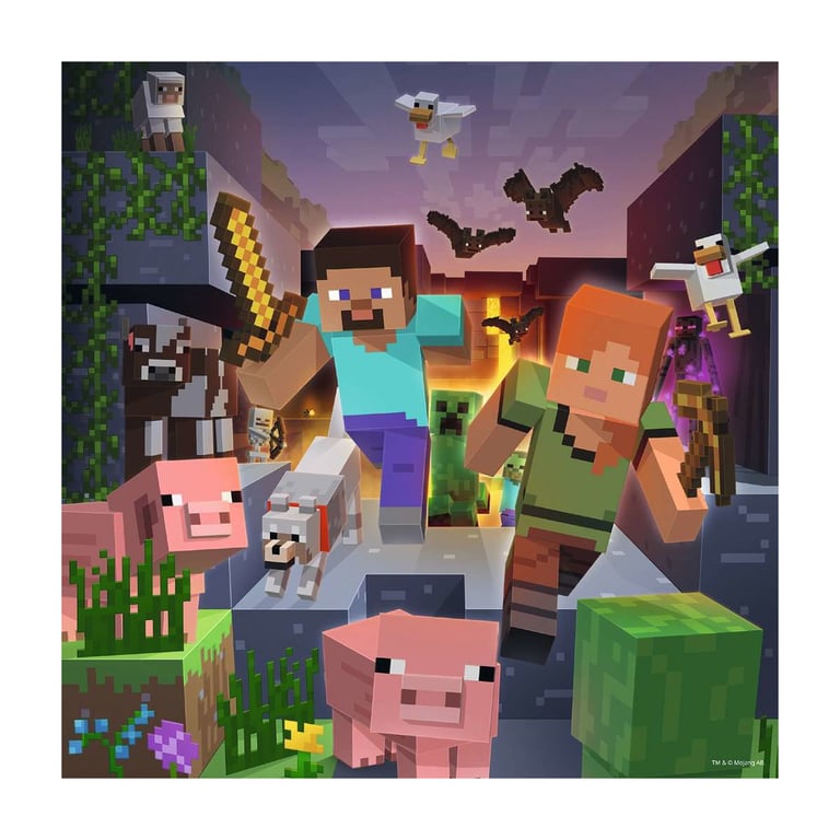Ravensburger Biomes Minecraft 3x49 Pièces - vue 4