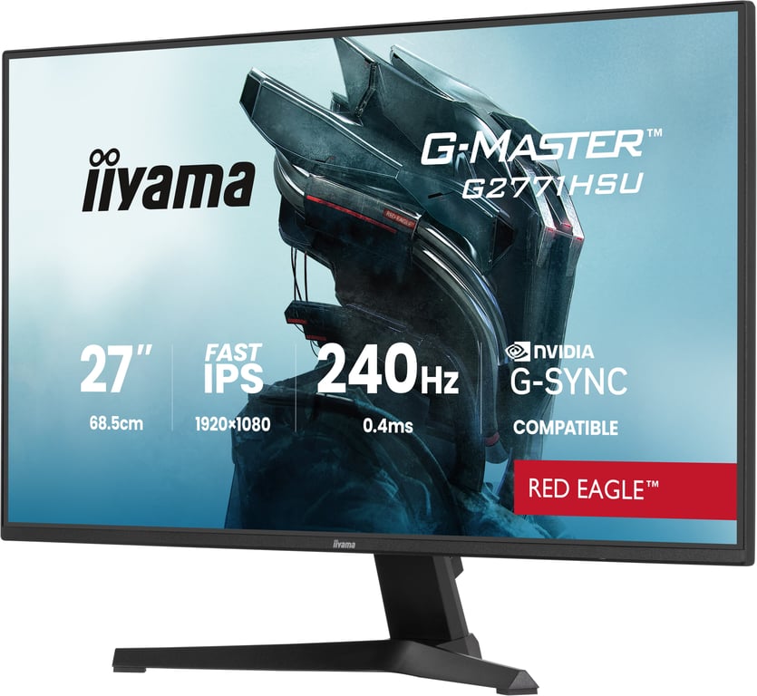 iiyama G-MASTER G2771HSU-B1 écran plat de PC 68,6 cm (27 ) 1920 x 1080 pixels Full HD Noir - Neuf