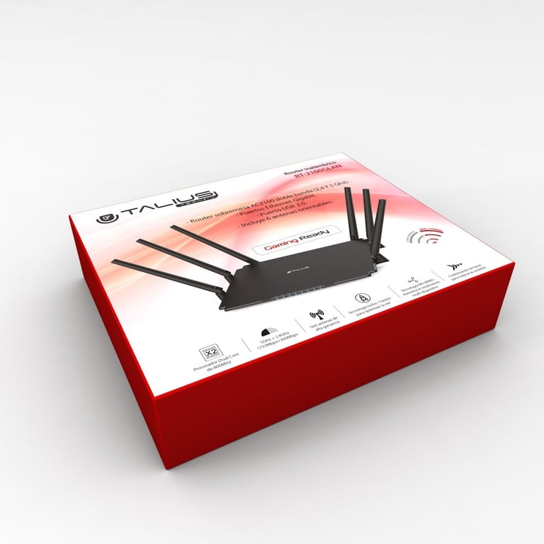 TALIUS RT 2100GLAN routeur sans fil Gigabit Ethernet Bi bande 2 4 GHz / 5 GHz Neuf - vue 3