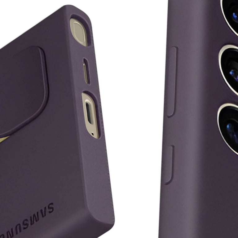 Samsung Coque Silicone Lanière Violet Galaxy S24 Ultra - vue 4
