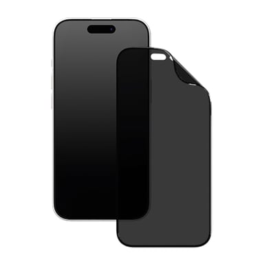Rhinoshield Protection Écran Souple 3D pour iPhone 16 Pro Anti Espion Noir transparent