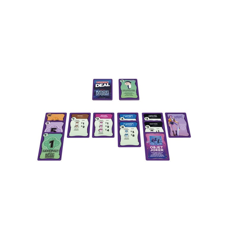 Jeu classique Monopoly Deal K Pop Demon Hunters - vue 4