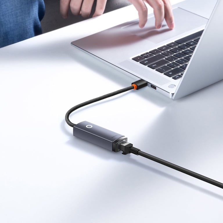 Carte adaptateur Internet réseau Baseus WKQX000313 Lite USB C vers RJ45 100 Mbps Neuf - vue 4