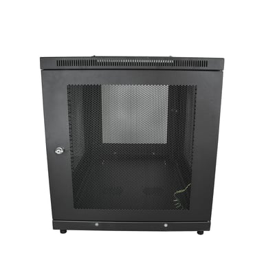 StarTech.com Armoire Rack Serveur 12U à 4 Montants, Armoire Verrouillable 19'' pour Ordinateur/AV/Équipement IT, Rack Réseau pour Bureau/Domicile avec Roulettes et Rails de Montage Ajustables