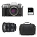 FUJIFILM X-T50 SILVER + 16-80 + borsa + scheda SD da 8 GB