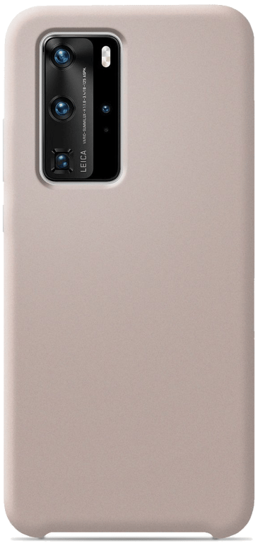 Coque silicone unie compatible Soft Touch Sable rosé Huawei P40 Pro