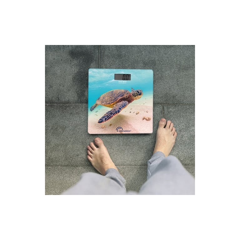 Pèse personne électronique LITTLE BALANCE 8653 USB 180 kg / 100 g Motif tortue - vue 4