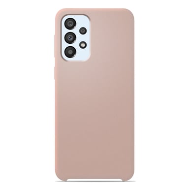 Coque silicone unie Soft Touch Sable rosé compatible Samsung Galaxy A33 5G