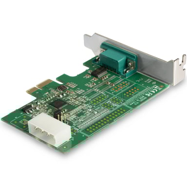 StarTech.com Tarjeta Adaptadora Serie PCI Express RS232 de 4 Puertos - Tarjeta Controladora Serie PCIe RS232 - PCIe a Serie DB9 - UART 16950 - Tarjeta de Expansión - Windows y Linux