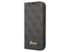 Guess Funda Folio para iPhone 14 Pro Printed 4G Trendy Negro