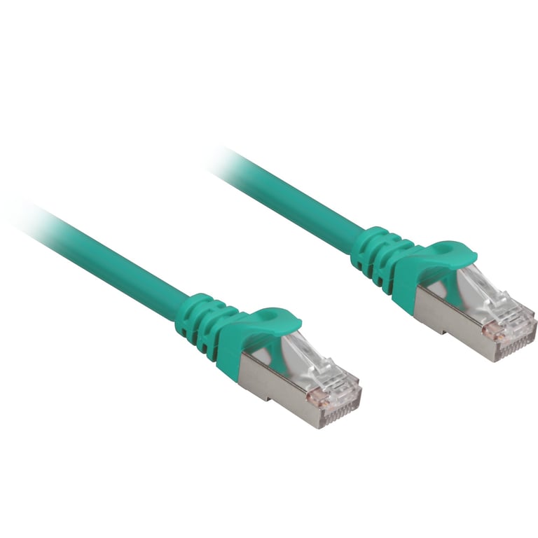 Sharkoon Cat.6a SFTP câble de réseau Vert 0,25 m Cat6a S/FTP (S-STP) - vue 2