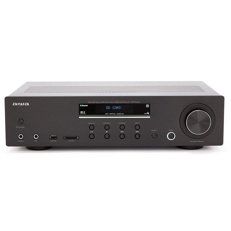 Amplificateur Aiwa AMU-120BTBK – 2.0 Canaux 120 W Bluetooth - vue 2
