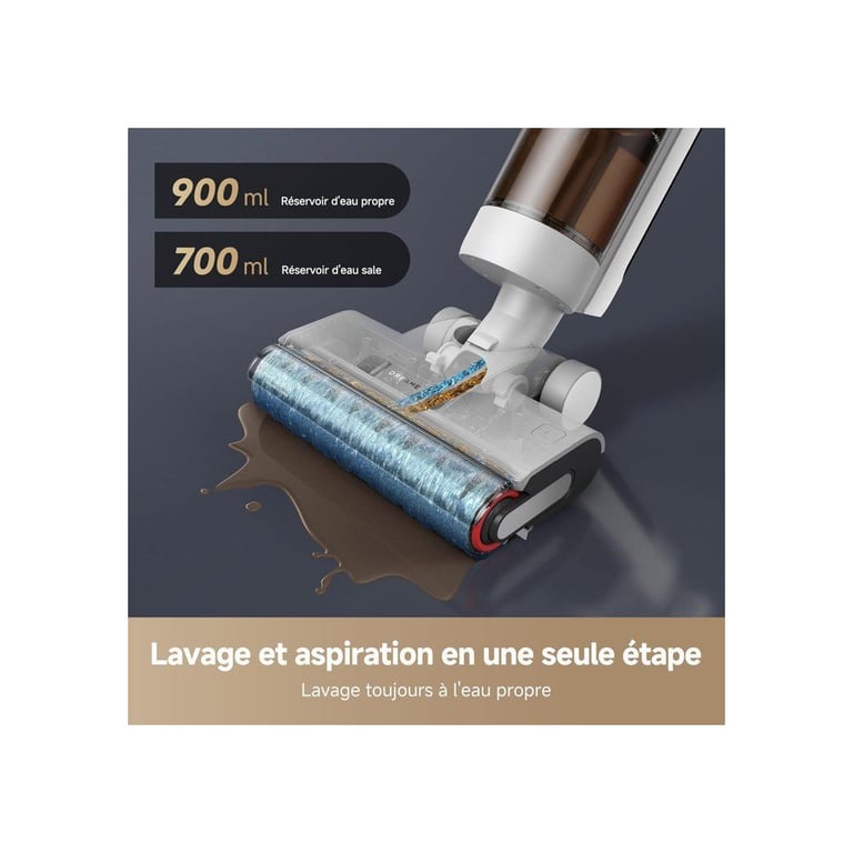 ASPIRATEUR BALAI LAVEUR Dreame G10 pro Aspiration puissante de 16kPa Nettoyage facile 2en1 des sols Autonomie de 35 minute - vue 4