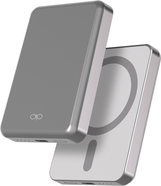 Force Power Powerbank 5000mAh Compatible MagSafe Inducción 15W Gris claro