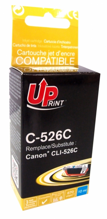 Cartouche encre UPrint compatible CANON CLI 526 Neuf - vue 3