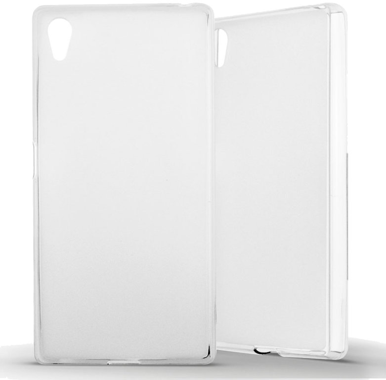 Coque silicone unie compatible Givré Blanc Sony Xperia Z5