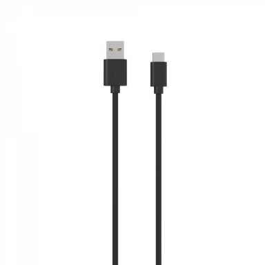 Câble USB vers Type-C 3A - 1,5 mètres - Collection POP - Noir