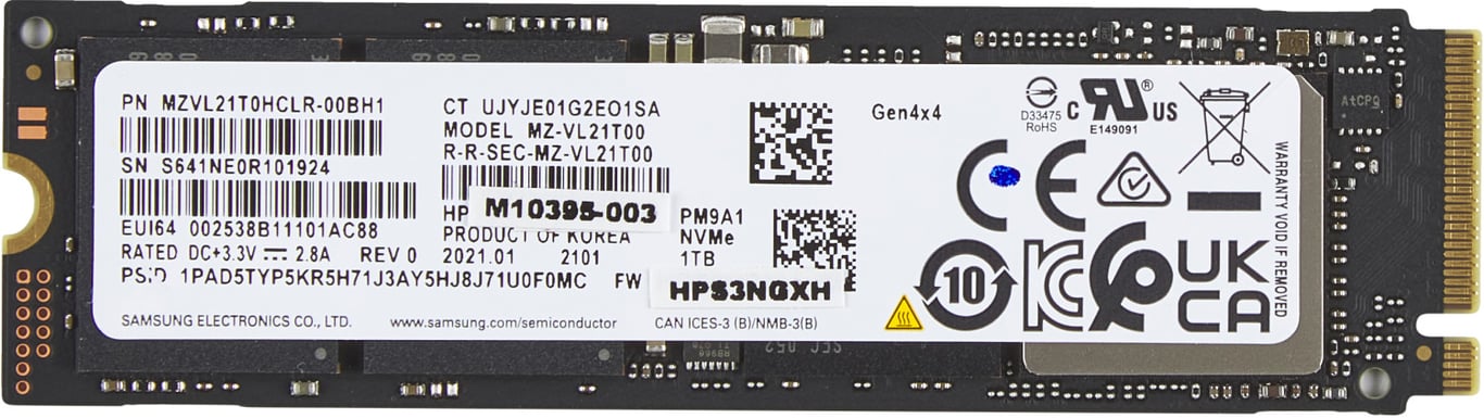 Unità con memoria a stato solido HP da 1 TB PCIe-4x4 NVMe