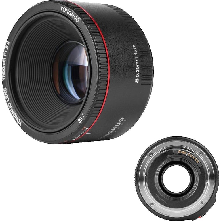 Objectif Yongnuo YN 50 mm f1 8 II Neuf