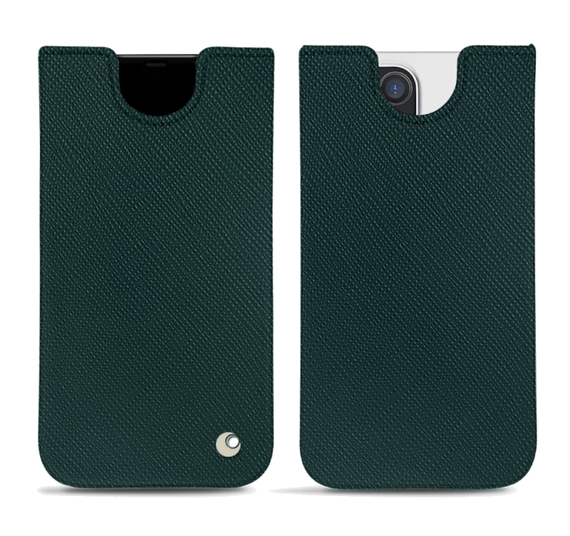 Pochette cuir Apple iPhone 13 Pro Max - PochetteVert