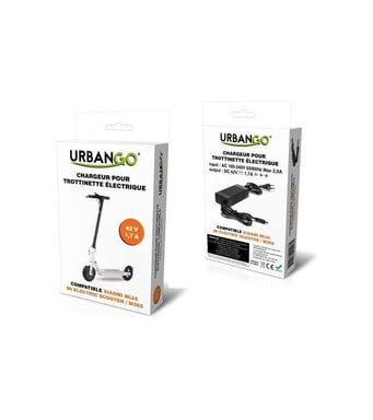 URBANGO Chargeur pour Trottinette électrique - Compatible XIAOMI MIJA/M365