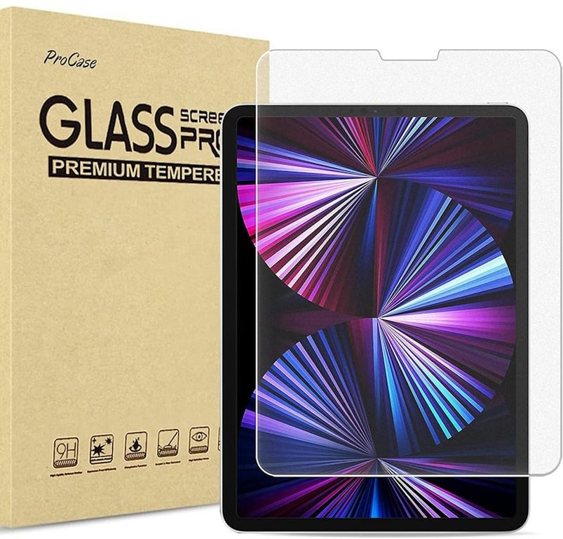 iLike 2.5D Edge Verre trempé pour Apple iPad Pro 11'' 4ème génération 2022 / 2018 1ère / 2020 2ème / 2021 3ème Neuf - vue 3