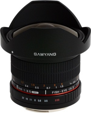 Samyang 8mm f3.5 Asph IF MC Fisheye CSII DH SLR Objectif large fish eye Neuf - vue 2