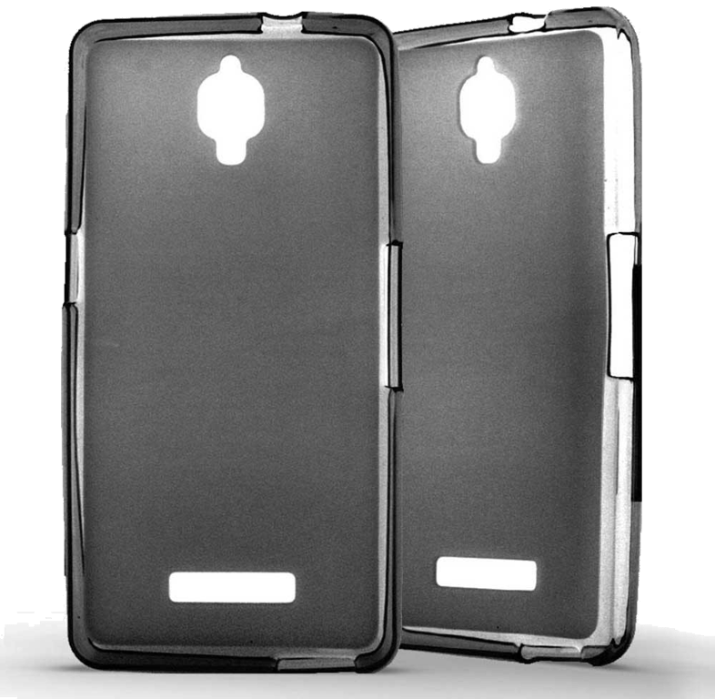 Coque silicone unie compatible Givré Noir Orange Fova