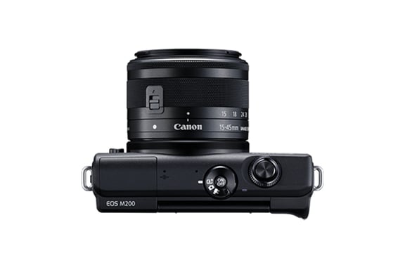 Canon EOS M200 + EF-M 15-45mm f/3.5-6.3 IS STM MILC 24,1 MP CMOS 6000 x 4000 Pixeles Negro