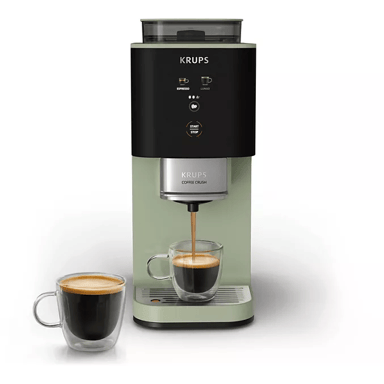 Coffee Crush SA401LE0- Machine à café à  grains Krups, Vert