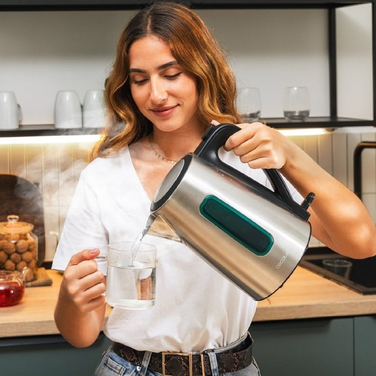 Bouilloire Électrique Cecotec Thermosense 210 – 1,7L, 2200W, Acier Inoxydable - vue 3