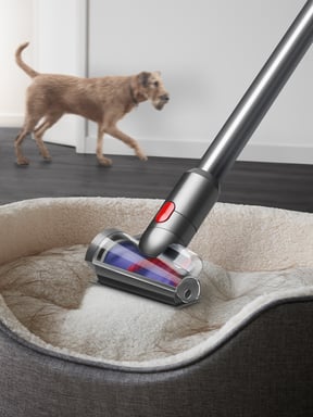 Dyson V12 Slim Absolute Aspiradora escoba 2 en 1 Batería Secar Filtro higiénico Sin bolsa Níquel, Púrpura