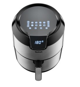 Tefal Easy Fry EY401D Unique 4,2 L Autonome 1500 W Friteuse d'air chaud Noir, Acier inoxydable
