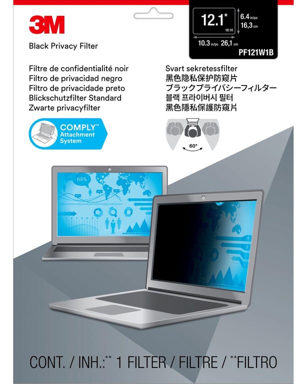 Filtre de Confidentialité 3M PF133W9B – Pour PC Portable 13.3'' - vue 6
