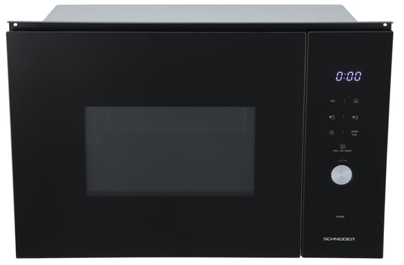 Schneider SCMW2538GB - Four Micro-ondes gril 38 cm encastrable 25L Noir