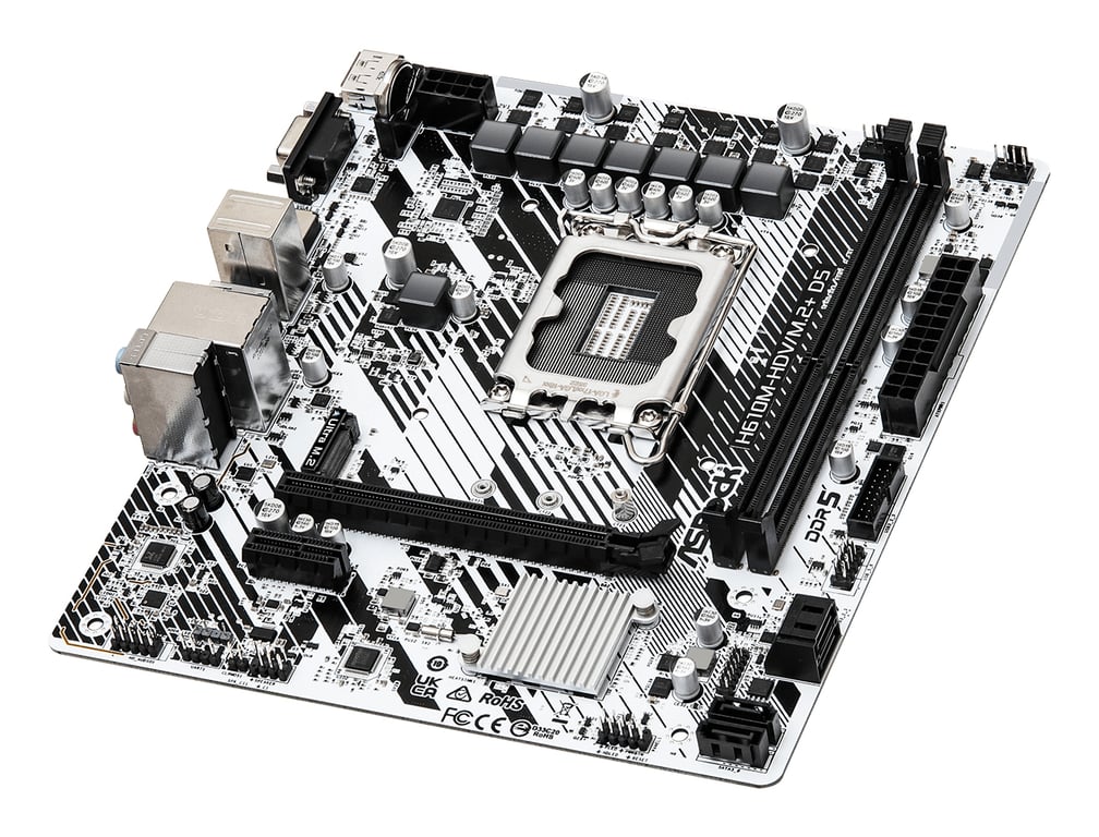 Asrock H610M HDV/ .2+ D5 Intel H610 LGA 1700 micro ATX Neuf - vue 3