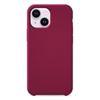 Coque silicone unie Soft Touch Rouge Passion compatible Apple iPhone 14