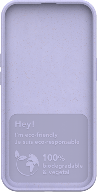Coque pour iPhone 14 Natura Eco-conçue Lavande Just Green
