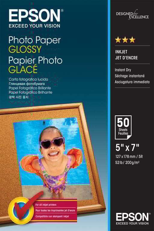 Epson PaperPhoto Glossy 13x18cm 50 sheet - vue 2
