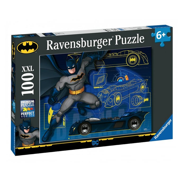 Puzzle 100 pièces : Batman : La Batmobile Ravensburger France - vue 9