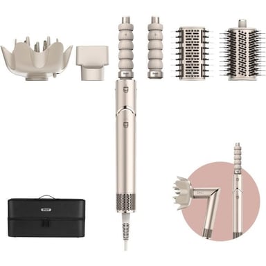 Secador de pelo y estilizador 2 en 1 - SHARK FLEXSTYLE - HD446SLEU - 5 accesorios - Champagne - 1400 W - Edición 2024