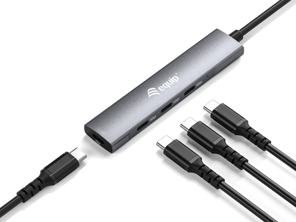 Equip 128963 hub & concentrateur USB 3.2 Gen 1 3.1 Gen 1 Type C 5000 Mbit/ Neuf - vue 3